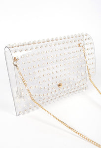 Pearl Envelope Clutch