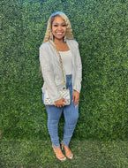 Blinged out blazer(silver) plush and regular sz