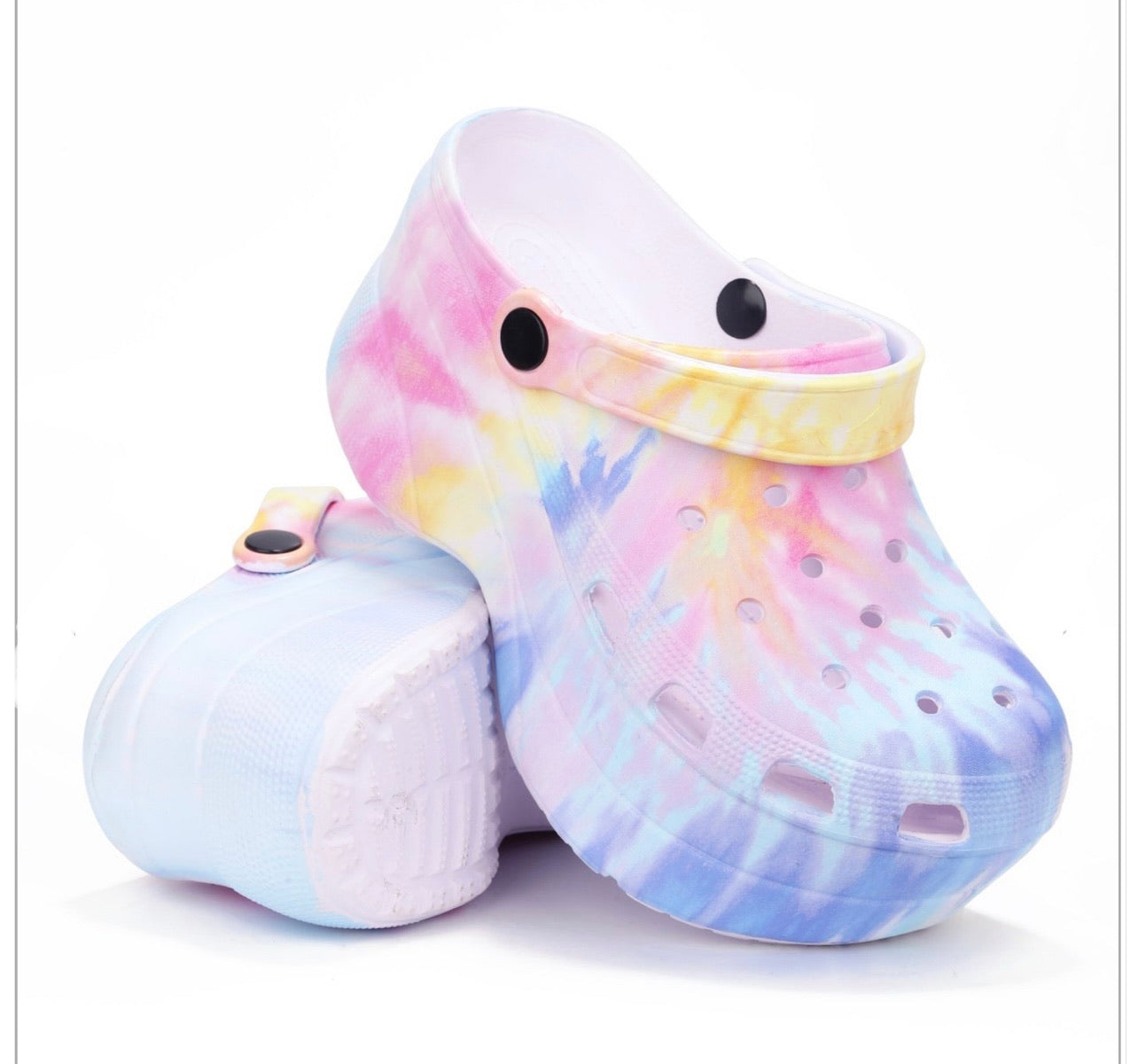 GARDENER CHUNKY PLATFORM CLOG- tie dye