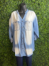 Load image into Gallery viewer, Tencel Denim top (collarless)
