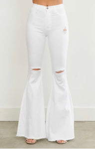Fit for me white flares (reg. sz)