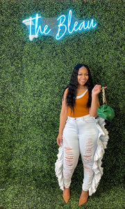 Big issshhh poppin jeans  (plush sz)